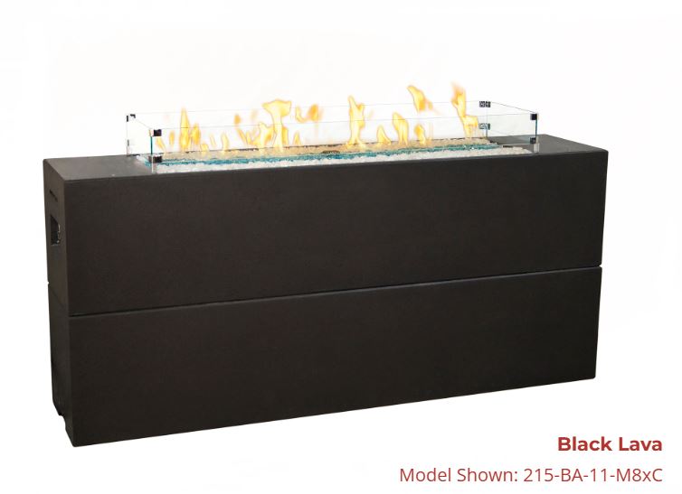Tall Milan Linear Firetable