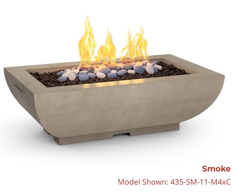 Bordeaux Rectangle Fire Bowl