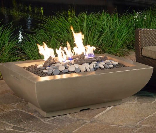 Bordeaux Rectangle Fire Bowl