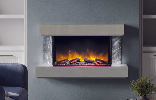 Milan Suite Electric Fireplace